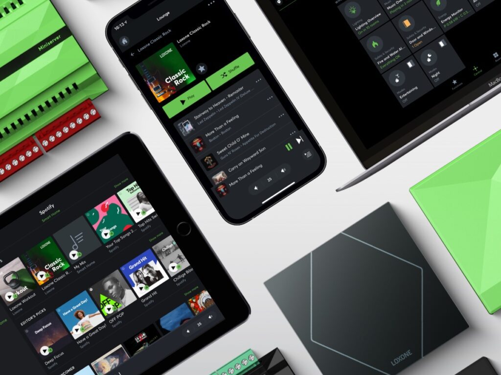 Řízení chytré domácnosti Loxone v telefonu, tabletu a počítači