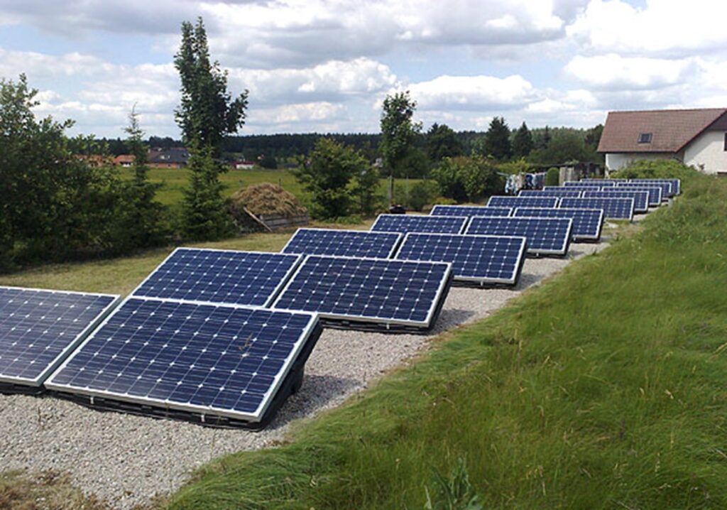 Instalace na zelené střeše, zátěžová konstrukce